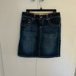Downeast denim skirt